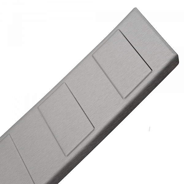 Stainless Steel Rear Bumper Protector Compatible With Citroen Dispatch, Jumpy, Spacetourer 09.2016-> Rearguard, Tailored Fit Bumper Guard,  Loading Edge Protector- Colour Brushed Stainless Steel