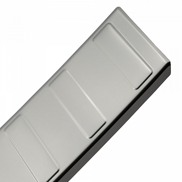 Stainless Steel Rear Bumper Protector Compatible With Peugeot Expert & Traveller 09.2016-> Rearguard, Tailored Fit Bumper Guard,  Loading Edge Protector- Colour Polished Stainless Steel (Chrome)