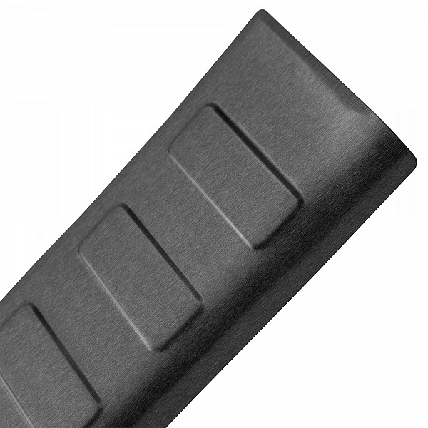 Stainless Steel Rear Bumper Protector Compatible With Mercedes Benz E Class T Modell (Estate) S213 09.2016-09.2020 Rearguard, Tailored Fit Bumper Guard,  Loading Edge Protector- Colour Dark Grey Brushed Stainless Steel
