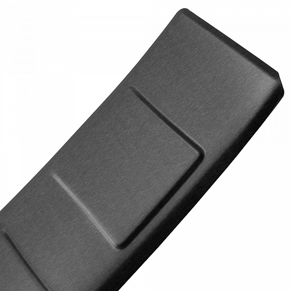 Stainless Steel Rear Bumper Protector Compatible With Ford Kuga ST Line & Hybrid 03.2020-> Rearguard, Tailored Fit Bumper Guard,  Loading Edge Protector- Colour Dark Grey Brushed Stainless Steel