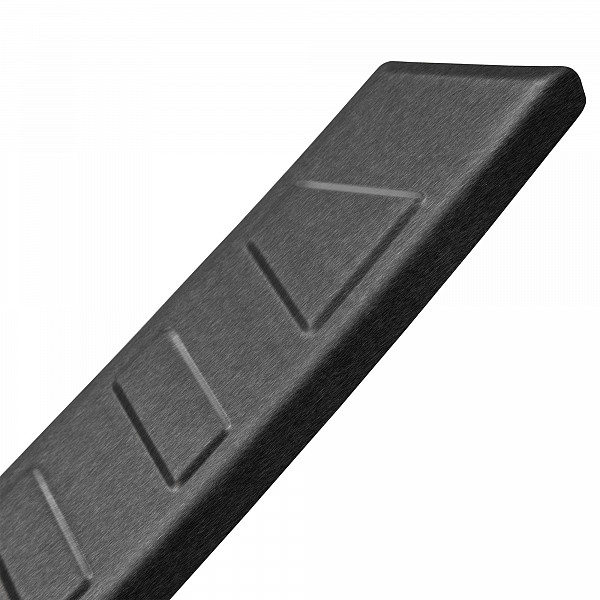 Stainless Steel Rear Bumper Protector Compatible With BMW X3 G01 (not for M Sport) 10.2017-08.2021 Rearguard, Tailored Fit Bumper Guard,  Loading Edge Protector- Colour Dark Grey Brushed Stainless Steel