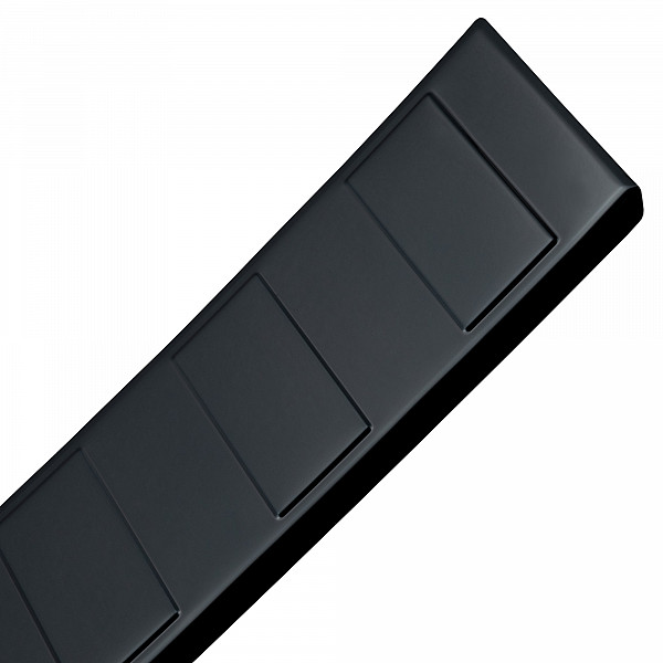 Stainless Steel Rear Bumper Protector Compatible With Volkswagen T6 Multivan, Transporter, California, Caravelle 06.2015-09.2019 Long Version 133,5cm Wide Rearguard, Tailored Fit Bumper Guard,  Loading Edge Protector- Colour Black Mirror St