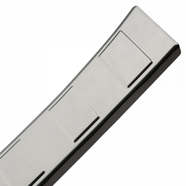 Stainless Steel Rear Bumper Protector Compatible With Renault Kangoo III 05.2021-> Rearguard, Tailored Fit Bumper Guard,  Loading Edge Protector- Colour Polished Stainless Steel (Chrome)