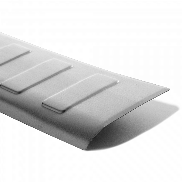 Stainless Steel Rear Bumper Protector Compatible With Mercedes Benz E Class T Modell (Estate) S213 09.2016-09.2020 Rearguard, Tailored Fit Bumper Guard,  Loading Edge Protector- Colour Brushed Stainless Steel