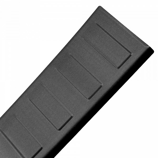 Stainless Steel Rear Bumper Protector Compatible With Citroen Berlingo 09.2018-> Rearguard, Tailored Fit Bumper Guard,  Loading Edge Protector- Colour Dark Grey Brushed Stainless Steel