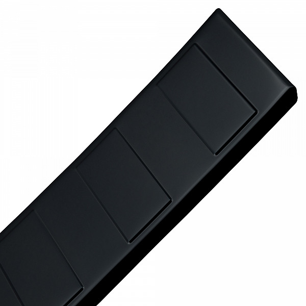 Stainless Steel Rear Bumper Protector Compatible With Opel Vivaro C 07.2019-> Long Version 133,5cm Wide Rearguard, Tailored Fit Bumper Guard,  Loading Edge Protector- Colour Black Mirror Stainless Steel (Black Chrome)