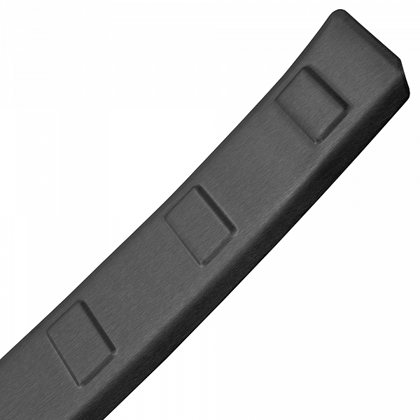 Stainless Steel Rear Bumper Protector Compatible With Cupra Born 11.2021-> Rearguard, Tailored Fit Bumper Guard,  Loading Edge Protector- Colour Dark Grey Brushed Stainless Steel