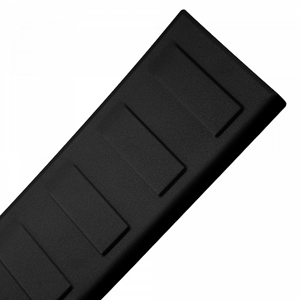 Stainless Steel Rear Bumper Protector Compatible With Fiat Doblo 07.2022-> Rearguard, Tailored Fit Bumper Guard,  Loading Edge Protector- Colour Matte Black Powdercoated Stainless Steel