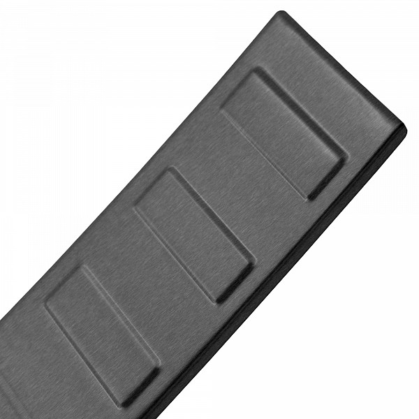 Stainless Steel Rear Bumper Protector Compatible With BMW X3 F25 11.2010-09.2017 Rearguard, Tailored Fit Bumper Guard,  Loading Edge Protector- Colour Dark Grey Brushed Stainless Steel