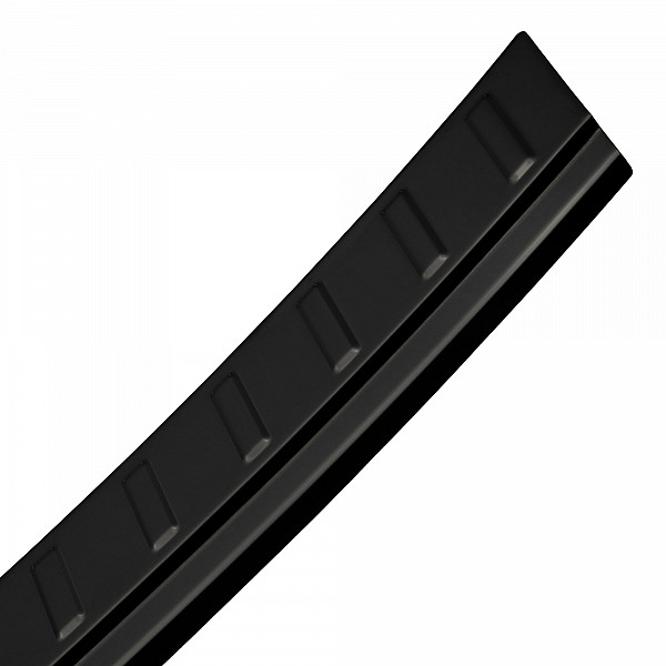 Stainless Steel Rear Bumper Protector Compatible With Porsche Macan 04.2014-03.2024 Rearguard, Tailored Fit Bumper Guard,  Loading Edge Protector- Colour Black Mirror Stainless Steel (Black Chrome)