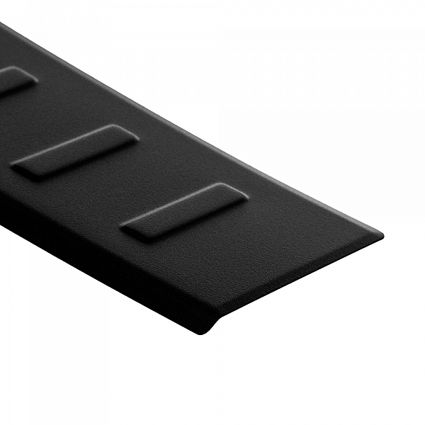 Stainless Steel Rear Bumper Protector Compatible With Seat Alhambra 10.2010-04.2020 Rearguard, Tailored Fit Bumper Guard,  Loading Edge Protector- Colour Matte Black Powdercoated Stainless Steel