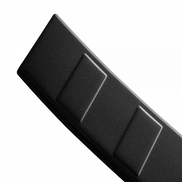 Stainless Steel Rear Bumper Protector Compatible With Volkswagen Tiguan 04.2016-11.2023 Rearguard, Tailored Fit Bumper Guard,  Loading Edge Protector- Colour Matte Black Powdercoated Stainless Steel