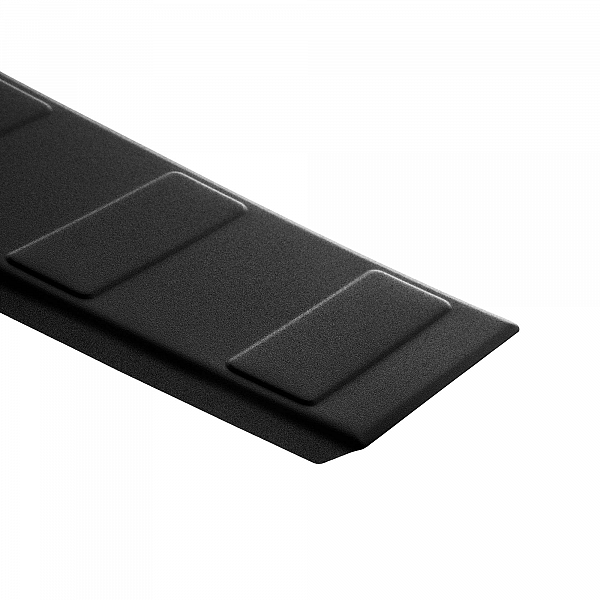 Stainless Steel Rear Bumper Protector Compatible With Peugeot Expert & Traveller 09.2016-> Rearguard, Tailored Fit Bumper Guard,  Loading Edge Protector- Colour Matte Black Powdercoated Stainless Steel