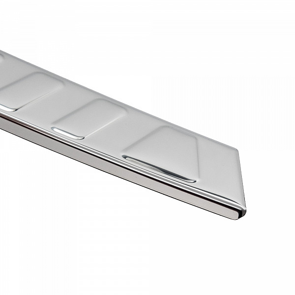 Stainless Steel Rear Bumper Protector Compatible With BMW X3 G01 (not for M Sport) 10.2017-08.2021 (not for M Sport) Rearguard, Tailored Fit Bumper Guard,  Loading Edge Protector- Colour Polished Stainless Steel (Chrome)
