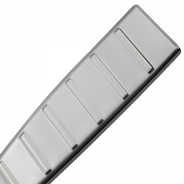 Stainless Steel Rear Bumper Protector Compatible With Toyota BZ4X 06.2022-> Rearguard, Tailored Fit Bumper Guard,  Loading Edge Protector- Colour Brushed Stainless Steel