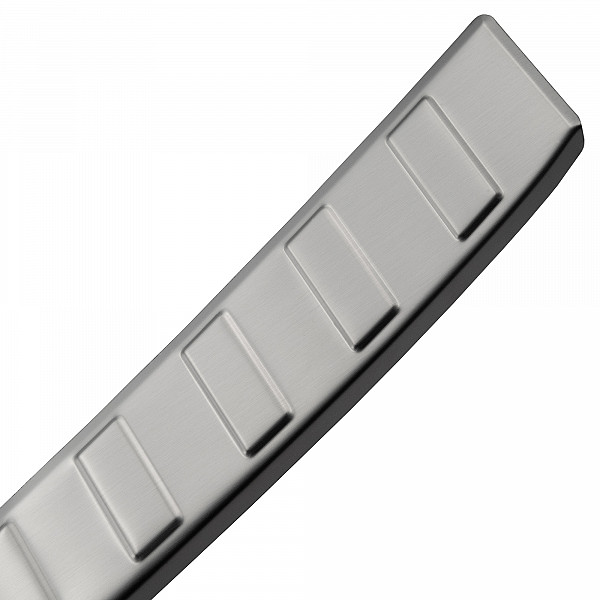 Stainless Steel Rear Bumper Protector Compatible With Renault Austral 09.2022-> Rearguard, Tailored Fit Bumper Guard,  Loading Edge Protector- Colour Brushed Stainless Steel