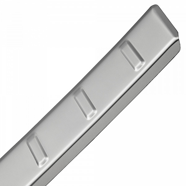 Stainless Steel Rear Bumper Protector Compatible With Suzuki S-Cross 01.2022-> Rearguard, Tailored Fit Bumper Guard,  Loading Edge Protector- Colour Polished Stainless Steel (Chrome)
