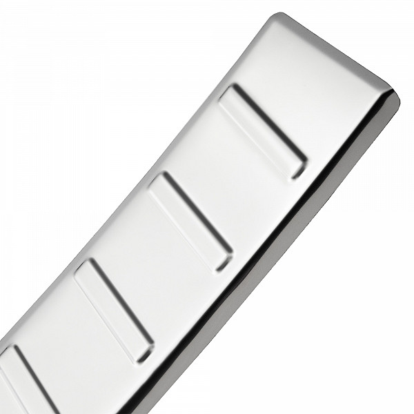 Stainless Steel Rear Bumper Protector Compatible With Dacia Jogger 03.2022-> Rearguard, Tailored Fit Bumper Guard,  Loading Edge Protector- Colour Polished Stainless Steel (Chrome)