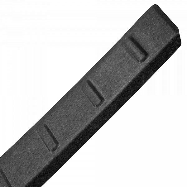 Stainless Steel Rear Bumper Protector Compatible With Suzuki S-Cross 01.2022-> Rearguard, Tailored Fit Bumper Guard,  Loading Edge Protector- Colour Dark Grey Brushed Stainless Steel