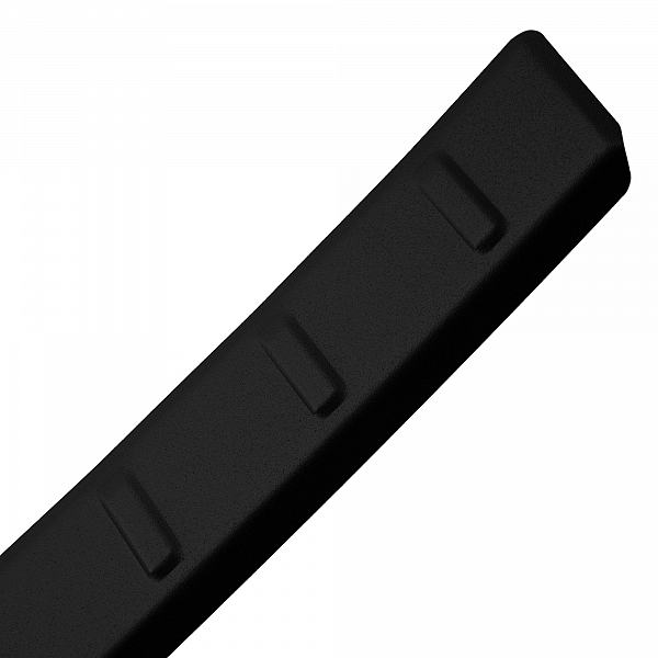 Stainless Steel Rear Bumper Protector Compatible With Suzuki S-Cross 01.2022-> Rearguard, Tailored Fit Bumper Guard,  Loading Edge Protector- Colour Matte Black Powdercoated Stainless Steel