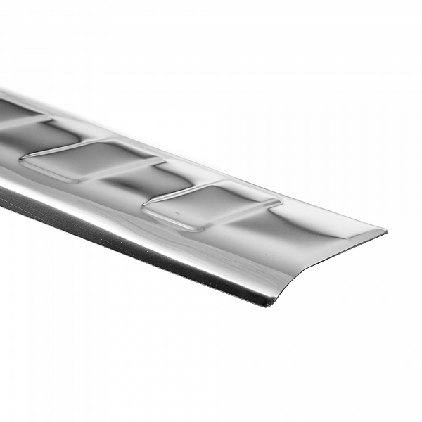 Stainless Steel Rear Bumper Protector Compatible With Mercedes Benz E Class T Modell (Estate) S213 09.2016-09.2020 Rearguard, Tailored Fit Bumper Guard,  Loading Edge Protector- Colour Polished Stainless Steel (Chrome)