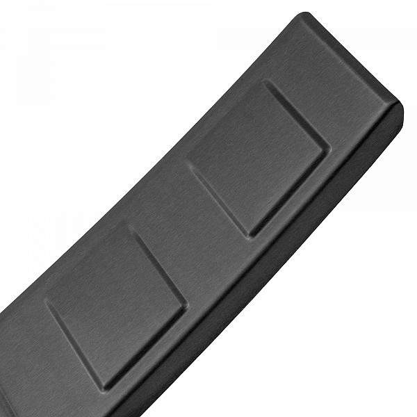 Stainless Steel Rear Bumper Protector Compatible With Peugeot 308 SW Estate 06.2022-> Rearguard, Tailored Fit Bumper Guard,  Loading Edge Protector- Colour Dark Grey Brushed Stainless Steel