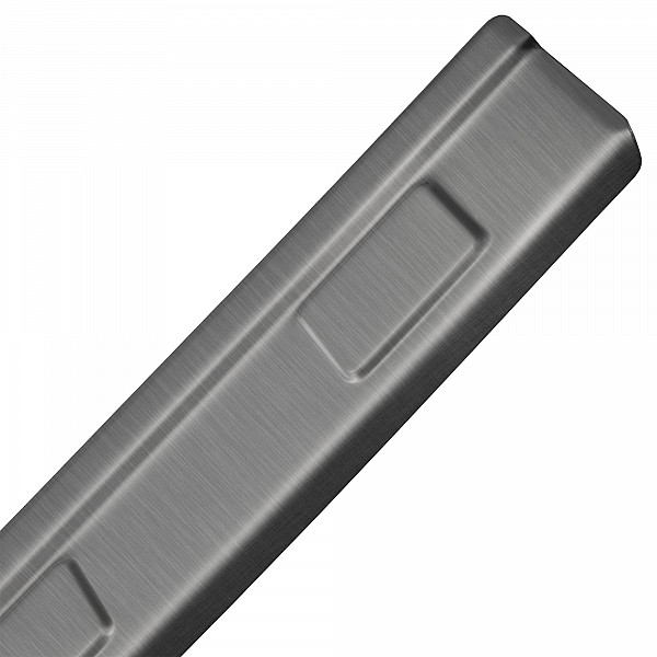 Stainless Steel Rear Bumper Protector Compatible With Dacia Duster III 06.2024-> Rearguard, Tailored Fit Bumper Guard,  Loading Edge Protector- Colour Brushed Stainless Steel