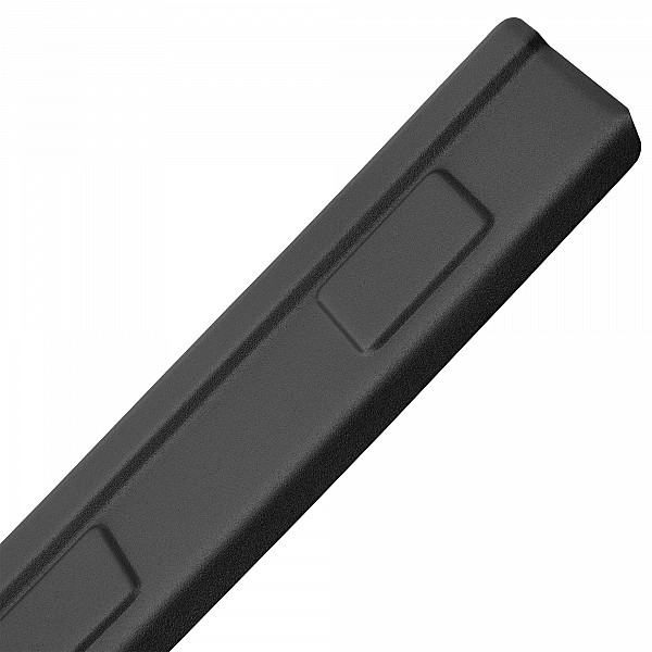 Stainless Steel Rear Bumper Protector Compatible With Dacia Duster III 06.2024-> Rearguard, Tailored Fit Bumper Guard,  Loading Edge Protector- Colour Matte Black Powdercoated Stainless Steel