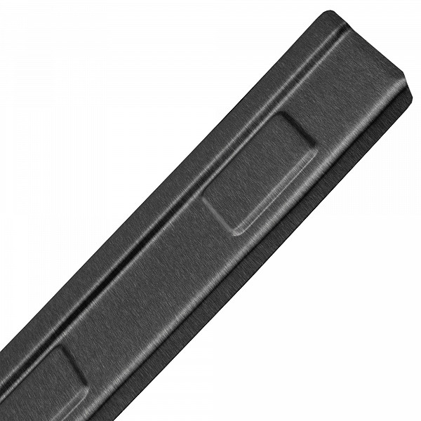 Stainless Steel Rear Bumper Protector Compatible With Dacia Duster III 06.2024-> Rearguard, Tailored Fit Bumper Guard,  Loading Edge Protector- Colour Dark Grey Brushed Stainless Steel
