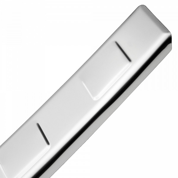 Stainless Steel Rear Bumper Protector Compatible With Jeep Grand Cherokee 07.2022-> Rearguard, Tailored Fit Bumper Guard,  Loading Edge Protector- Colour Polished Stainless Steel (Chrome)
