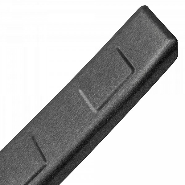 Stainless Steel Rear Bumper Protector Compatible With Jeep Grand Cherokee 07.2022-> Rearguard, Tailored Fit Bumper Guard,  Loading Edge Protector- Colour Dark Grey Brushed Stainless Steel