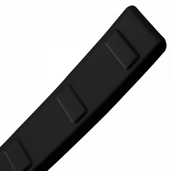 Stainless Steel Rear Bumper Protector Compatible With Nissan Qashqai III 07.2021-> Rearguard, Tailored Fit Bumper Guard,  Loading Edge Protector- Colour Matte Black Powdercoated Stainless Steel