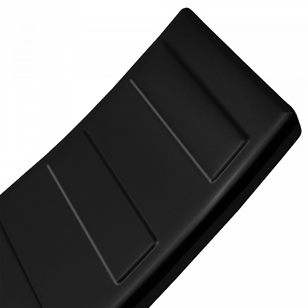 Edelstahl Ladekantenschutz passend für Ford Kuga II BJ. 3.2013-4.2020 Stoßstangenschutz passgenau mit Abkantung V2A Schwarz Spiegelglanz (Black Chrome)