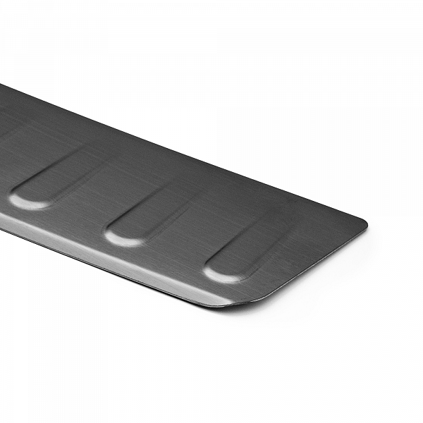 Stainless Steel Rear Bumper Protector Compatible With BMW 3 series Limousine F30 02.2012-06.2019 Rearguard, Tailored Fit Bumper Guard,  Loading Edge Protector- Colour Dark Grey Brushed Stainless Steel
