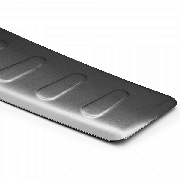 Stainless Steel Rear Bumper Protector Compatible With BMW X5 F15 11.2013-07.2018 Rearguard, Tailored Fit Bumper Guard,  Loading Edge Protector- Colour Dark Grey Brushed Stainless Steel