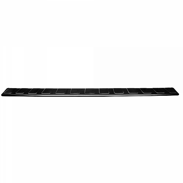 Stainless Steel Rear Bumper Protector Compatible With Volkswagen Caddy 11.2020-> Rearguard, Tailored Fit Bumper Guard,  Loading Edge Protector- Colour Black Mirror Stainless Steel (Black Chrome)