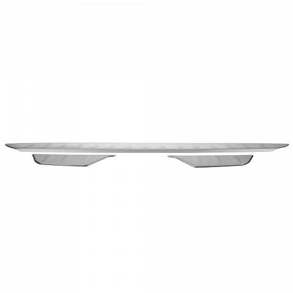 Stainless Steel Rear Bumper Protector Compatible With Mazda CX-3 3 pcs 06.2015-06.2018 Rearguard, Tailored Fit Bumper Guard,  Loading Edge Protector- Colour Brushed Stainless Steel