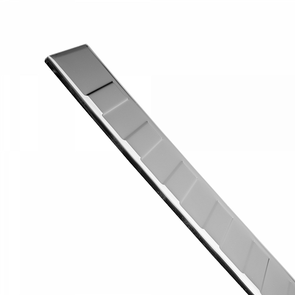 Stainless Steel Rear Bumper Protector Compatible With Volkswagen Touran (2. Generation Typ 5T) 09.2015-> Rearguard, Tailored Fit Bumper Guard,  Loading Edge Protector- Colour Polished Stainless Steel (Chrome)