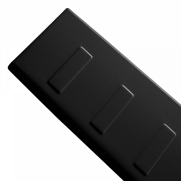 Stainless Steel Rear Bumper Protector Compatible With Mercedes Benz V Class & Vito 05.2014-> Rearguard, Tailored Fit Bumper Guard,  Loading Edge Protector- Colour Matte Black Powdercoated Stainless Steel