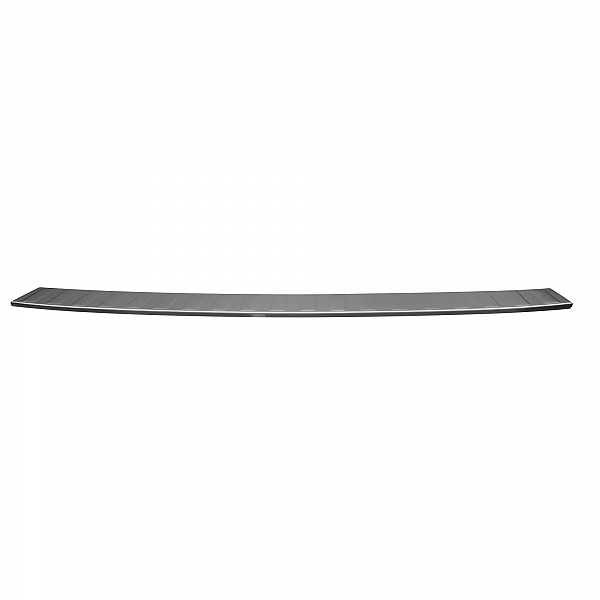 Stainless Steel Rear Bumper Protector Compatible With Skoda Kamiq 09.2019-> Rearguard, Tailored Fit Bumper Guard,  Loading Edge Protector- Colour Brushed Stainless Steel