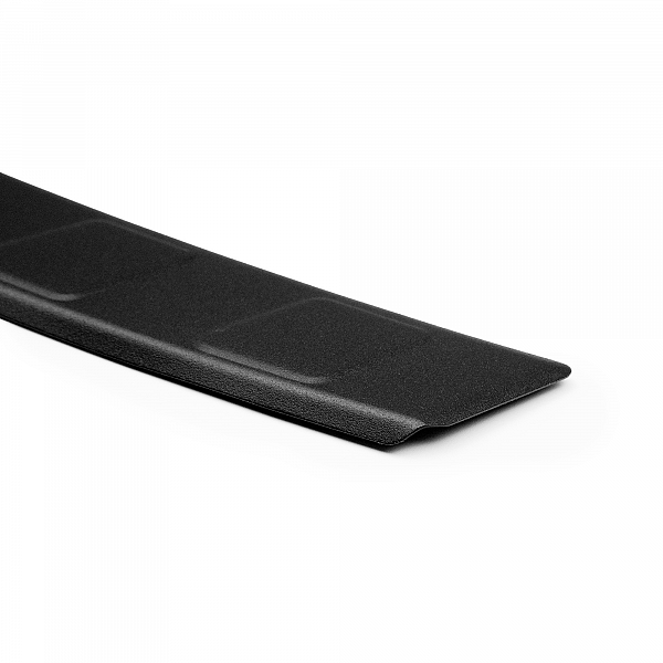 Stainless Steel Rear Bumper Protector Compatible With Volkswagen ID.3 09.2020-> Rearguard, Tailored Fit Bumper Guard,  Loading Edge Protector- Colour Matte Black Powdercoated Stainless Steel