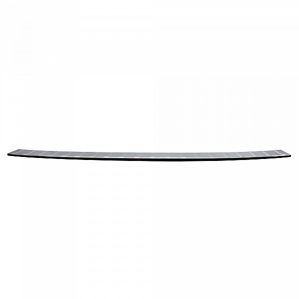 Stainless Steel Rear Bumper Protector Compatible With Volkswagen T7  Multivan 11.2021-> Rearguard, Tailored Fit Bumper Guard,  Loading Edge Protector- Colour Polished Stainless Steel (Chrome)