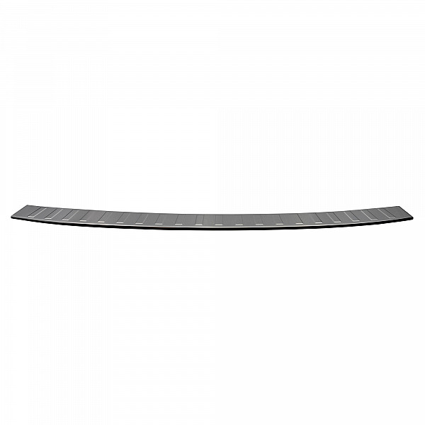 Stainless Steel Rear Bumper Protector Compatible With Volkswagen T6 Multivan, Transporter, California, Caravelle 06.2015-09.2019 Long Version 133,5cm Wide Rearguard, Tailored Fit Bumper Guard,  Loading Edge Protector- Colour Polished Stainl