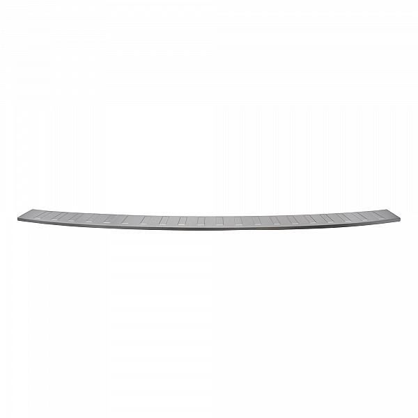 Stainless Steel Rear Bumper Protector Compatible With Volkswagen T6 Multivan, Transporter, California, Caravelle 06.2015-09.2019 Rearguard, Tailored Fit Bumper Guard,  Loading Edge Protector- Colour Brushed Stainless Steel