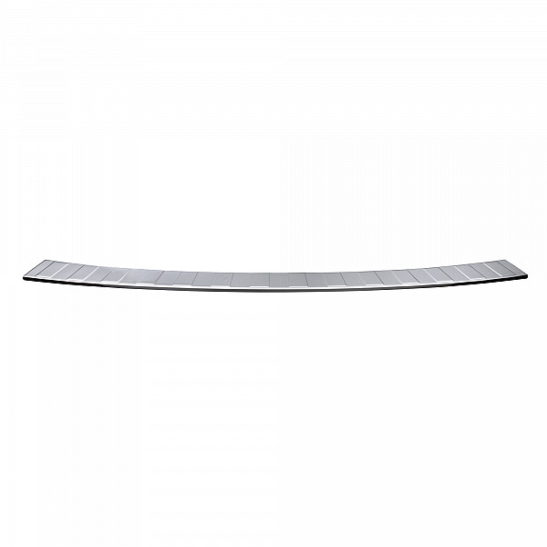 Stainless Steel Rear Bumper Protector Compatible With Opel Vivaro C 07.2019-> Long Version 133,5cm Wide Rearguard, Tailored Fit Bumper Guard,  Loading Edge Protector- Colour Polished Stainless Steel (Chrome)