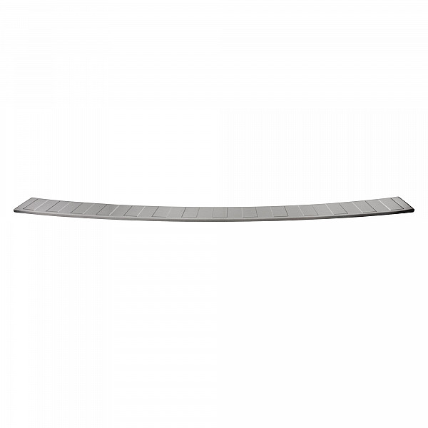 Stainless Steel Rear Bumper Protector Compatible With Citroen Dispatch, Jumpy, Spacetourer 09.2016-> Rearguard, Tailored Fit Bumper Guard,  Loading Edge Protector- Colour Brushed Stainless Steel