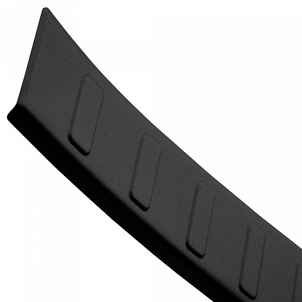 Stainless Steel Rear Bumper Protector Compatible With Jaguar F-Pace 01.2016-> Rearguard, Tailored Fit Bumper Guard,  Loading Edge Protector- Colour Matte Black Powdercoated Stainless Steel