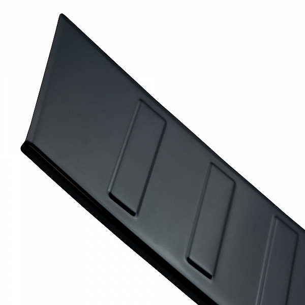 Stainless Steel Rear Bumper Protector Compatible With Volkswagen T6.1 Multivan, Transporter, California, Caravelle 10.2019-04.2024 Rearguard, Tailored Fit Bumper Guard,  Loading Edge Protector- Colour Black Mirror Stainless Steel (Black Chr