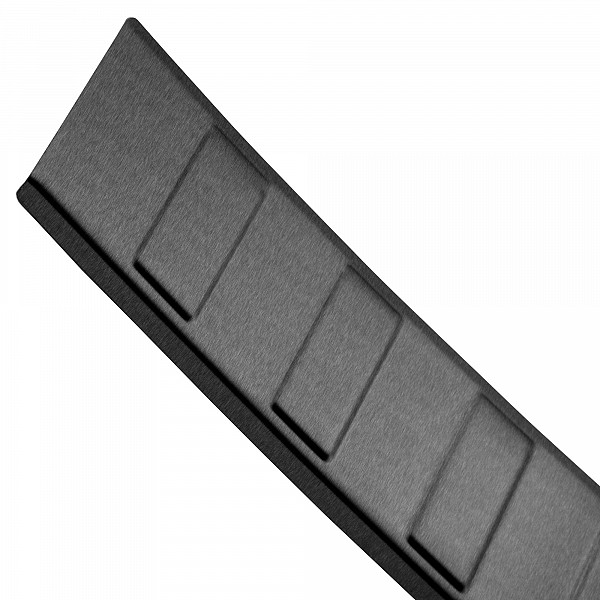 Stainless Steel Rear Bumper Protector Compatible With Mercedes Benz GLC (also for AMG) 09.2015-04.2019 Rearguard, Tailored Fit Bumper Guard,  Loading Edge Protector- Colour Dark Grey Brushed Stainless Steel