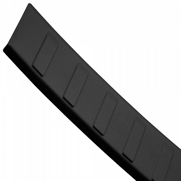 Stainless Steel Rear Bumper Protector Compatible With Audi A4 Avant (Estate) B9 10.2015-> Rearguard, Tailored Fit Bumper Guard,  Loading Edge Protector- Colour Matte Black Powdercoated Stainless Steel